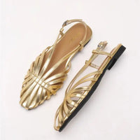 The Lattice Muse Slingback Sandals