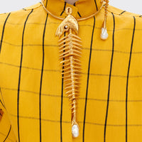 Articulated fish pendant necklace